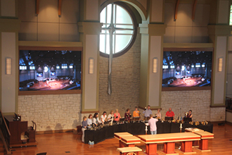 LED Display Screen in church